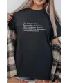 Unisex Oversize 24/1 Penye DTF Baskılı Tişört - DTF285