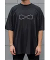 Unisex Oversize 24/1 Penye DTF Baskılı Tişört - DTF290