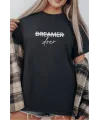 Unisex Oversize 24/1 Penye DTF Baskılı Tişört - DTF292