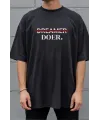 Unisex Oversize 24/1 Penye DTF Baskılı Tişört - DTF293