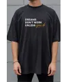 Unisex Oversize 24/1 Penye DTF Baskılı Tişört - DTF294