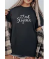Unisex Oversize 24/1 Penye DTF Baskılı Tişört - DTF296