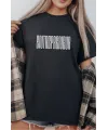 Unisex Oversize 24/1 Penye DTF Baskılı Tişört - DTF297