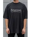 Unisex Oversize 24/1 Penye DTF Baskılı Tişört - DTF298