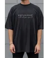 Unisex Oversize 24/1 Penye DTF Baskılı Tişört - DTF300