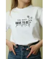 Unisex Oversize 24/1 Penye DTF Baskılı Tişört - DTF61