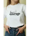Unisex Oversize 24/1 Penye DTF Baskılı Tişört - DTF62