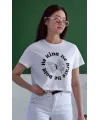 Unisex Oversize 24/1 Penye DTF Baskılı Tişört - DTF67