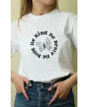 Unisex Oversize 24/1 Penye DTF Baskılı Tişört - DTF67