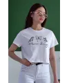 Unisex Oversize 24/1 Penye DTF Baskılı Tişört - DTF68