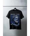 Unisex Oversize 24/1 Penye DTF Baskılı Tişört - DTF73