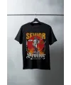 Unisex Oversize 24/1 Penye DTF Baskılı Tişört - DTF82