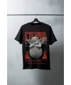Unisex Oversize 24/1 Penye DTF Baskılı Tişört - DTF86