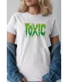 Unisex Oversize Baskılı T-Shirt  Pamuklu Süprem Kumaş Bisiklet Yakalı Kısa Kollu
