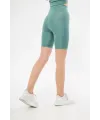 Yüksek Bel Biker Sporcu Şort - Mint Yeşili