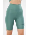 Yüksek Bel Biker Sporcu Şort - Mint Yeşili