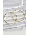 ietaks™ 316L Çelik Gold Renk 60 mm Halka Kadın Küpe