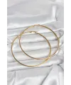 ietaks™ 316L Çelik Gold Renk 80 mm Kadın Halka Küpe