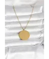 ietaks™ 316L Çelik Gold Renk Ayetel Kürsi ve Allah Yazılı Kolye