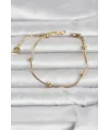 ietaks™ 316L Çelik Gold Renk Top Zincirli Kadın Bileklik