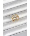 ietaks™ 316L Çelik Gold Renk Zincir Model Kadın Yüzük