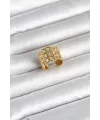 ietaks™ 316L Çelik Gold Renk Zincir Model Kadın Yüzük