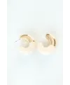 ietaks™ CCB Krem Gold Çift Renk Küpe