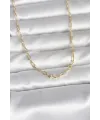 ietaks™ CM 14K Gold Renk Ataç Zincir Model 60 cm Kadın Kolye
