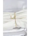 ietaks™ CM 14K Gold Renk Ataç Zincir Model Kadın Bileklik