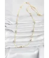 ietaks™ CM 14K Gold Renk Damla Topçuklu Zincir Model 60 cm Kadın Kolye