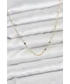 ietaks™ CM 14K Gold Renk Ezme Pul Model 60 cm Kadın Kolye