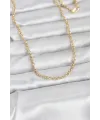 ietaks™ CM 14K Gold Renk Halka Zincir Model 60 cm Kadın Kolye