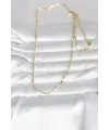 ietaks™ CM 14K Gold Renk İnce Ataç Zincir Model 60 cm Kadın Kolye