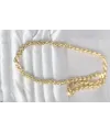 ietaks™ CM 14K Gold Renk Kalın Burgu Zincirli Model 60 cm Kadın Kolye