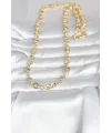 ietaks™ CM 14K Gold Renk Kalın Halka Zincirli 60 cm Kadın Kolye