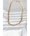 ietaks™ CM 14K Gold Renk Kalın Yassı Yılan Zincir Model 45 cm Kadın Kolye