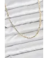 ietaks™ CM 14K Gold Renk Lazer İnce Zincirli Kadın Kolye