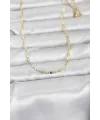 ietaks™ CM 14K Gold Renk Lazerli Yassı Model Zincirli 60 cm Kadın Kolye