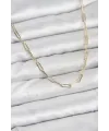 ietaks™ CM 14K Gold Renk Pirinç Ataç Zincir Kadın Kolye
