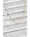 ietaks™ CM 14K Gold Renk Pirinç Lazer Model 60 cm Kadın Kolye