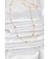 ietaks™ CM 14K Gold Renk Pirinç Top Zincirli 60 cm Kadın Kolye