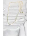 ietaks™ CM 14K Gold Renk Top Zincir 60 cm Kadın Kolye