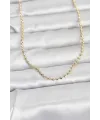 ietaks™ CM 14K Gold Renk Top Zincirli Model 60 cm Kadın Kolye