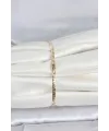ietaks™ CM 14K Gold Renk Yassı Ezme Zincir Model Kadın Bileklik