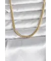 ietaks™ CM 14K Gold Renk Yassı Yılan Zincir Model 45 cm Kadın Kolye