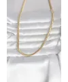 ietaks™ CM 14K Gold Renk Yassı Yılan Zincir Model 45 cm Kadın Kolye