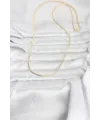 ietaks™ CM 14K Gold Renk Yassı Zincir Model 60 cm Kadın Kolye