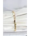 ietaks™ CM 14K Gold Renk Yassı Zincir Model Kadın Bileklik
