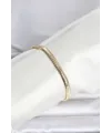ietaks™ CM 14K Gold Renk Yassı Zincir Yılan Model Kadın Bileklik