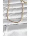 ietaks™ CM 14K Gold Renk Yılan Zincir Model 60 cm Kadın Kolye